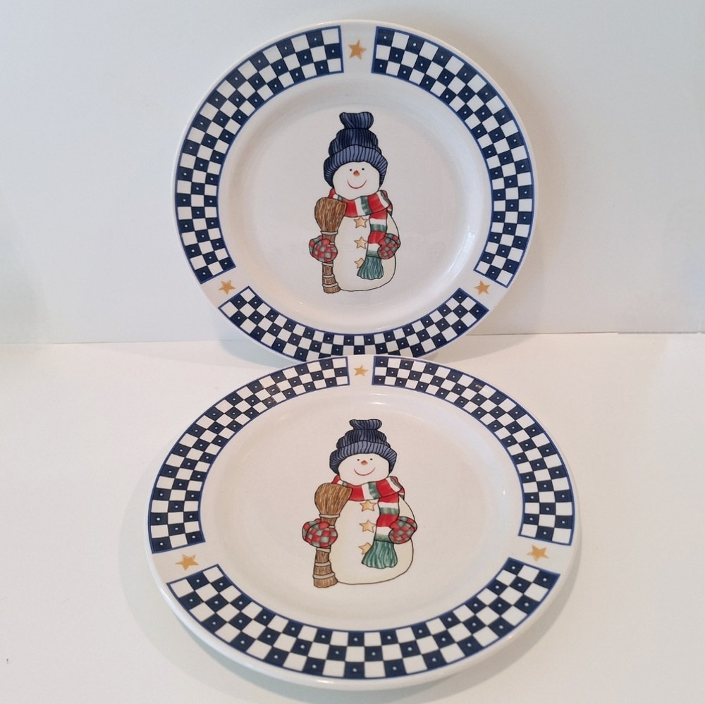 Home Lifestyles Snowman plates
